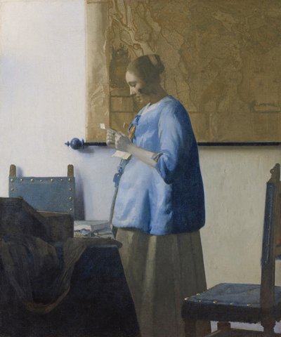 Mujer leyendo una carta de Jan Vermeer van Delft